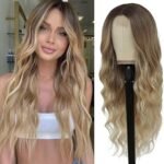 26" Ombre Blonde Wavy Wig - Elegant & Comfortable