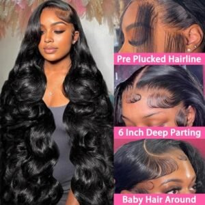 30-Inch 13x6 Body Wave Lace Front Wig - Glueless & Natural