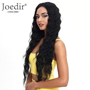 30'' Long Wavy Black Lace Front Wig - HD Transparent