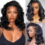 Glueless 13x4 Body Wave Bob Wig for Black Women
