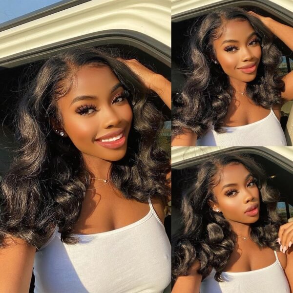 Glueless 13x4 Body Wave Bob Wig for Black Women