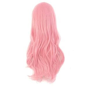 MapofBeauty 28" Pink Curly Cosplay Wig - Fluffy & Fun!