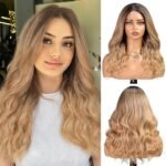 Starluck Ombre Honey Blonde 22" Wavy Lace Front Wig